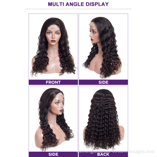 Full Cuticle Brazilian Virgin Hair Glueless HD Full Lace Wig with baby hair,100% virgin human hair full lace wig for black women